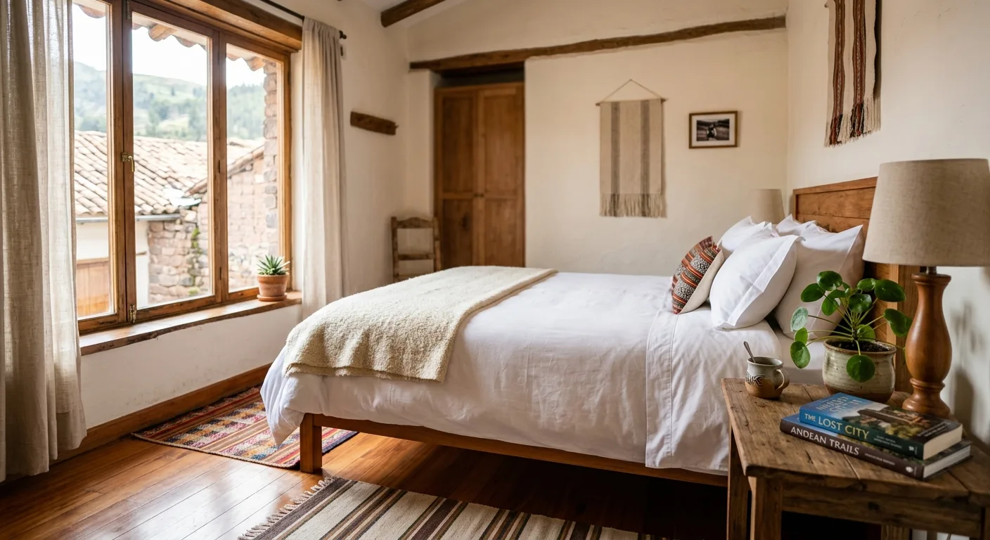 Habitación matrimonial con baño privado en Hospedaje JAMK Marcará